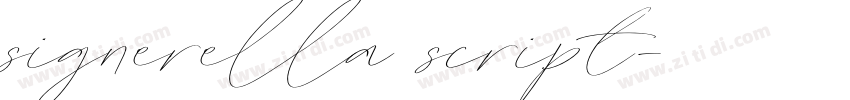 signerella script字体转换